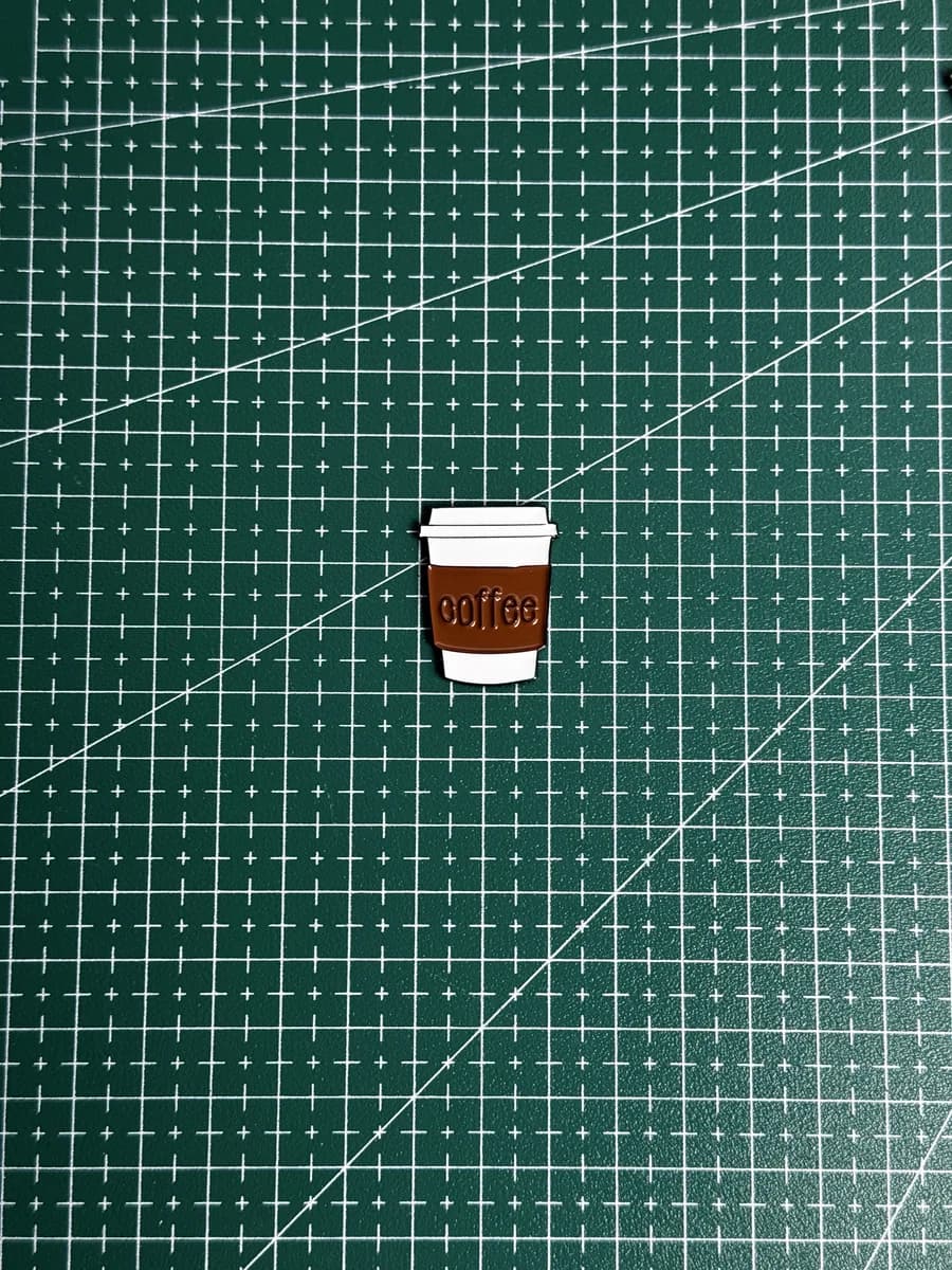 ستيكر معدني coffee